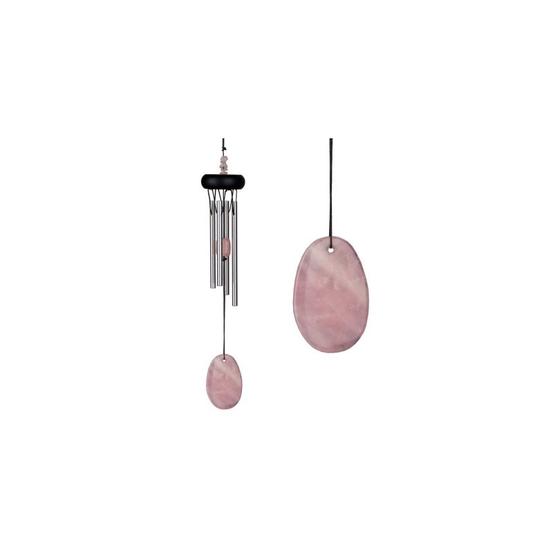 Dzwonek wietrzny ROSE QUARTZ (Różowy kwarc) Precious Stones
