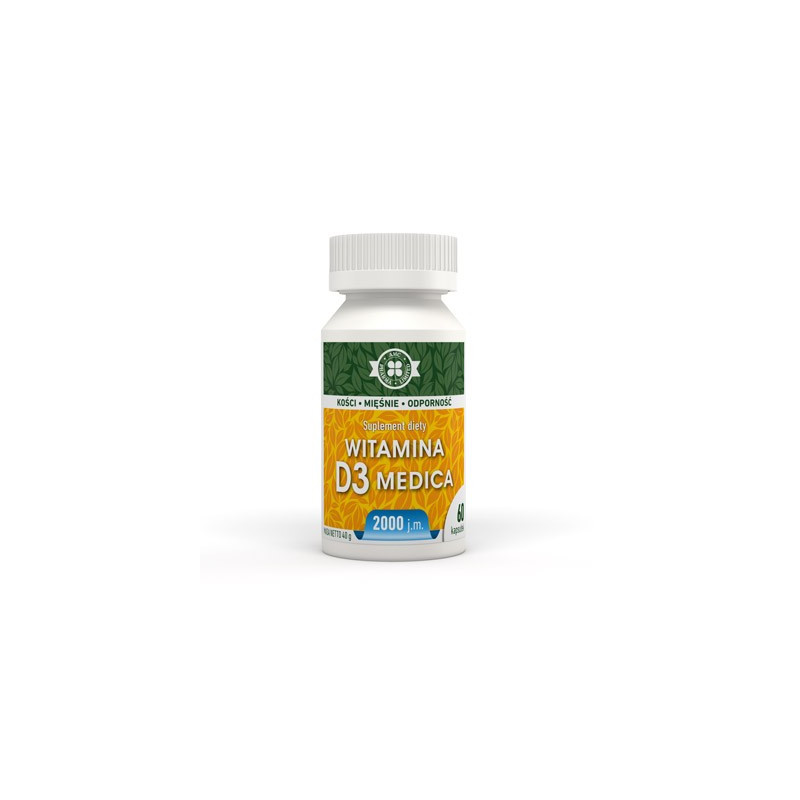 Witamina D3 Medica 2000j.m 60 kaps. A-Z MEDICA