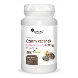 Czarny czosnek fermentowany ABG10+® 400 mg (100 kapsułek VEGE) Aliness (04.2021)