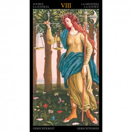 Golden BOTTICELLI Tarot - karty tarota 