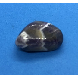 Ametyst szewron bębnowany 3 x 1,5 cm