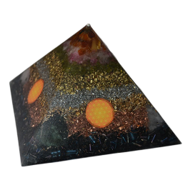 Piramida orgonitowa - Szczęście rodzinne - 120 x 120 x 80 mm /4105/