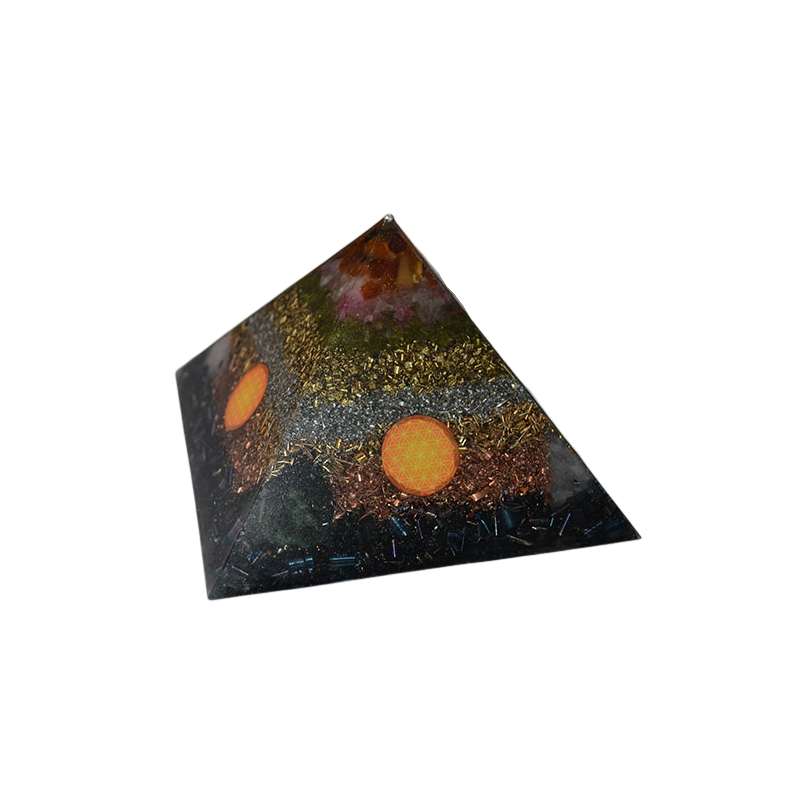 Piramida orgonitowa - Szczęście rodzinne - 120 x 120 x 80 mm /4105/