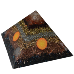 Piramida orgonitowa - Energia / Witalność - 11,5 x 11,5 x 8 cm /4101/