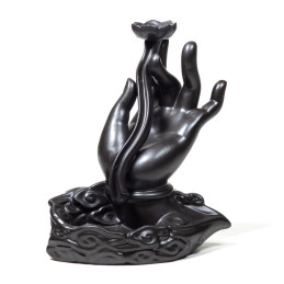 Kadzielniczka ceramiczna Backflow LOTUS HAND z przepływem zwrotnym