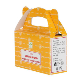 Kadzidełka stożkowe Backflow SANDALWOOD (z przepływem wstecznym)