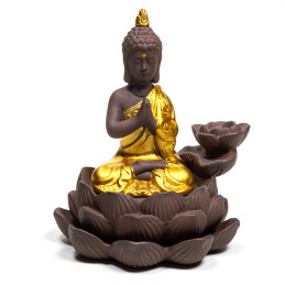 Kadzielniczka ceramiczna Backflow BUDDHA z przepływem zwrotnym