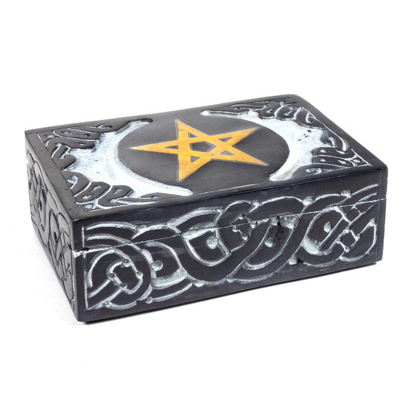 Pudełko na karty tarota PENTANGLE ze steatytu