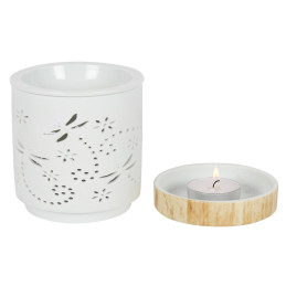 Kominek ceramiczny DRAGONFLY - motyw ćmy