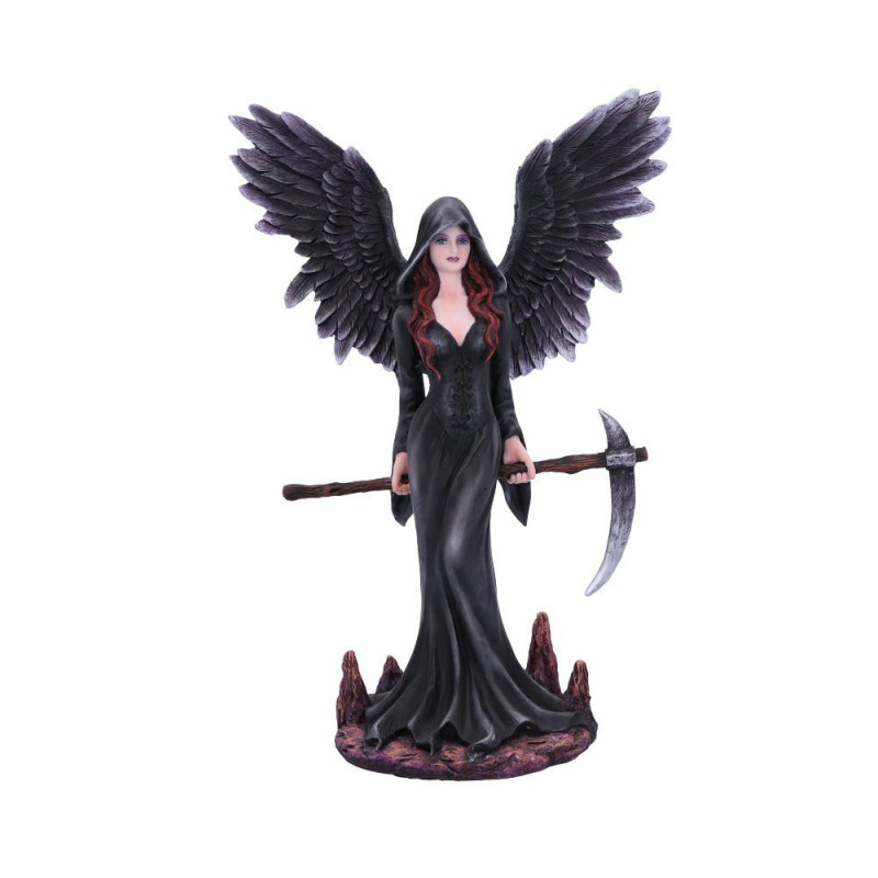Take my Soul - Weź moją duszę - Gotycka figurka Kobiety-Żniwiarza z kosą (23,5 cm)