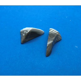Krzemień pasiasty kamień bębnowany  3 x 2 cm - zestaw 2 szt