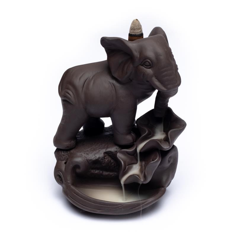 Kadzielniczka ceramiczna ELEPHANT (słoń) z przepływem zwrotnym