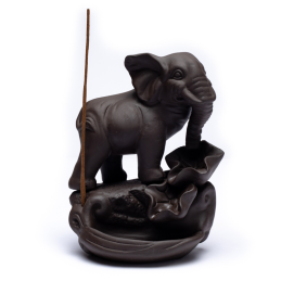Kadzielniczka ceramiczna ELEPHANT (słoń) z przepływem zwrotnym
