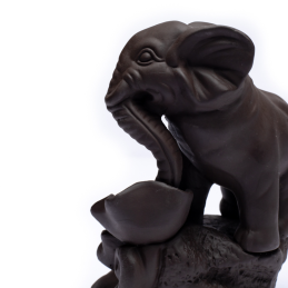 Kadzielniczka ceramiczna ELEPHANT (słoń) z przepływem zwrotnym