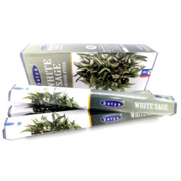 Kadzidełka WHITE SAGE Satya (hexagon 20 sztuk)