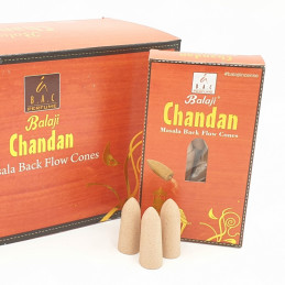 Kadzidełka stożkowe CHANDAN Balaji Masala (kadzidełka z przepływem wstecznym, zwrotnym)